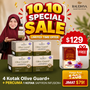10.10 PROMOSI 4 KOTAK + FREE X1 SAFFRON