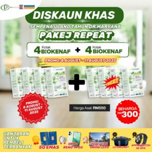 PAKEJ REPEAT (8 KOTAK BIOKENAF)